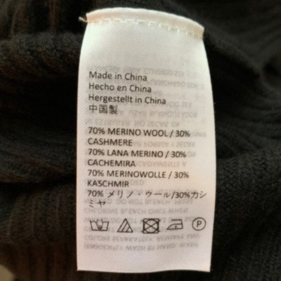 NWT Wool Cashmere Oversized Ribbed Midi Dress - Picture 4 of 5